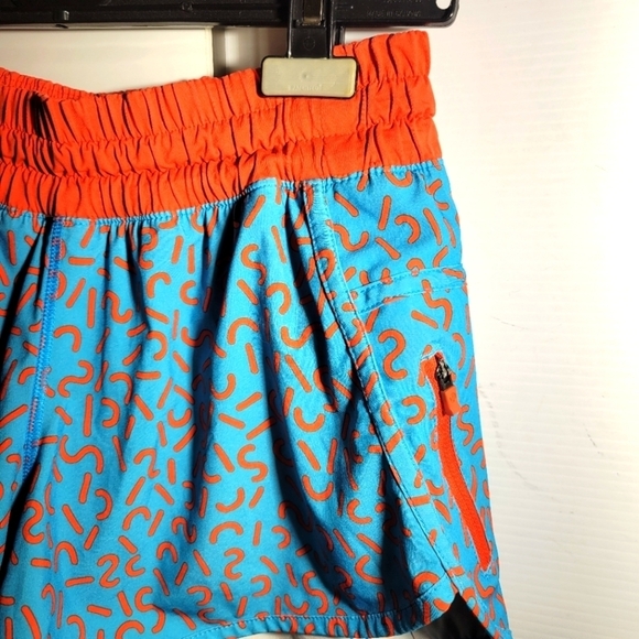 Lululemon speed short seawheeze special edition blue turquoise red squiggles 6 - Picture 2 of 6